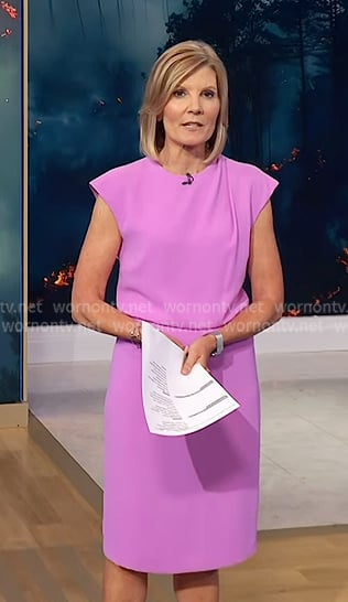 Kate's pink cap sleeve dress on NBC News Daily