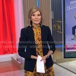 Kate’s yellow floral dress and black blazer on NBC News Daily