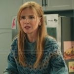 Katherine’s blue fair isle print sweater on My Life with the Walter Boys Katherine’s blue fair isle print sweater on My Life with the Walter Boys