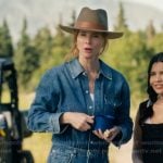 Katherine’s denim jumpsuit on My Life with the Walter Boys Katherine’s denim jumpsuit on My Life with the Walter Boys