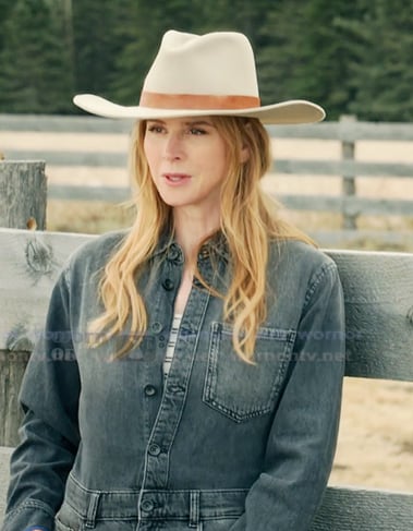 Katherine's denim jumpsuit on My Life with the Walter Boys