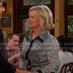 Kayla’s paisley print belted dress on Days of our Lives Kayla’s paisley print belted dress on Days of our Lives