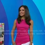 Kaylee’s pink sleeveless sheath dress on Today Kaylee’s pink sleeveless sheath dress on Today