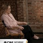 Kelly O'Grady's light pink blazer on CBS Mornings Kelly O'Grady's light pink blazer on CBS Mornings