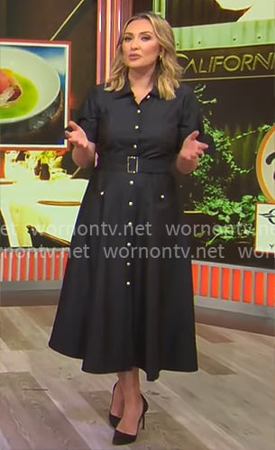 Kelly O'Grady's midi denim shirtdress on CBS Mornings