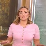 Kelly O’Grady’s pink short-sleeved dress on CBS Mornings