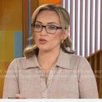 Kelly O’Grady’s plaid shirtdress on CBS Mornings Kelly O’Grady’s plaid shirtdress on CBS Mornings