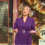 Kelly O'Grady's purple belted dress on CBS Mornings Kelly O'Grady's purple belted dress on CBS Mornings