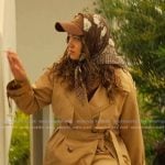 Kiara’s beige trench coat on Outer Banks Kiara’s beige trench coat on Outer Banks