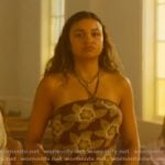 Kiara’s floral halter top on Outer Banks Kiara’s floral halter top on Outer Banks