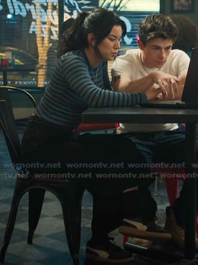 Kiley’s black leather shoes on My Life with the Walter Boys Kiley’s black leather shoes on My Life with the Walter Boys