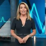 Kit's navy button detail polo dress on Access Hollywood Kit's navy button detail polo dress on Access Hollywood