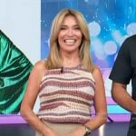 Kit’s stripe crochet knit tank on Access Hollywood Kit’s stripe crochet knit tank on Access Hollywood