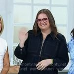 Krissy Downey’s indigo half-zip denim dress on Today Krissy Downey’s indigo half-zip denim dress on Today