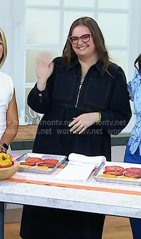 Krissy Downey’s indigo half-zip denim dress on Today