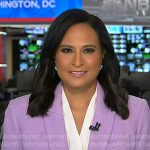 Kristen’s lilac double breasted blazer on Today Kristen’s lilac double breasted blazer on Today