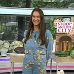 Kristi’s floral denim jacket and jeans on Today