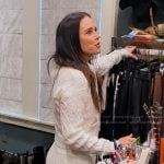 Kyle's white cable knit hoodie on The Real Housewives Ultimate Girls Trip Kyle's white cable knit hoodie on The Real Housewives Ultimate Girls Trip