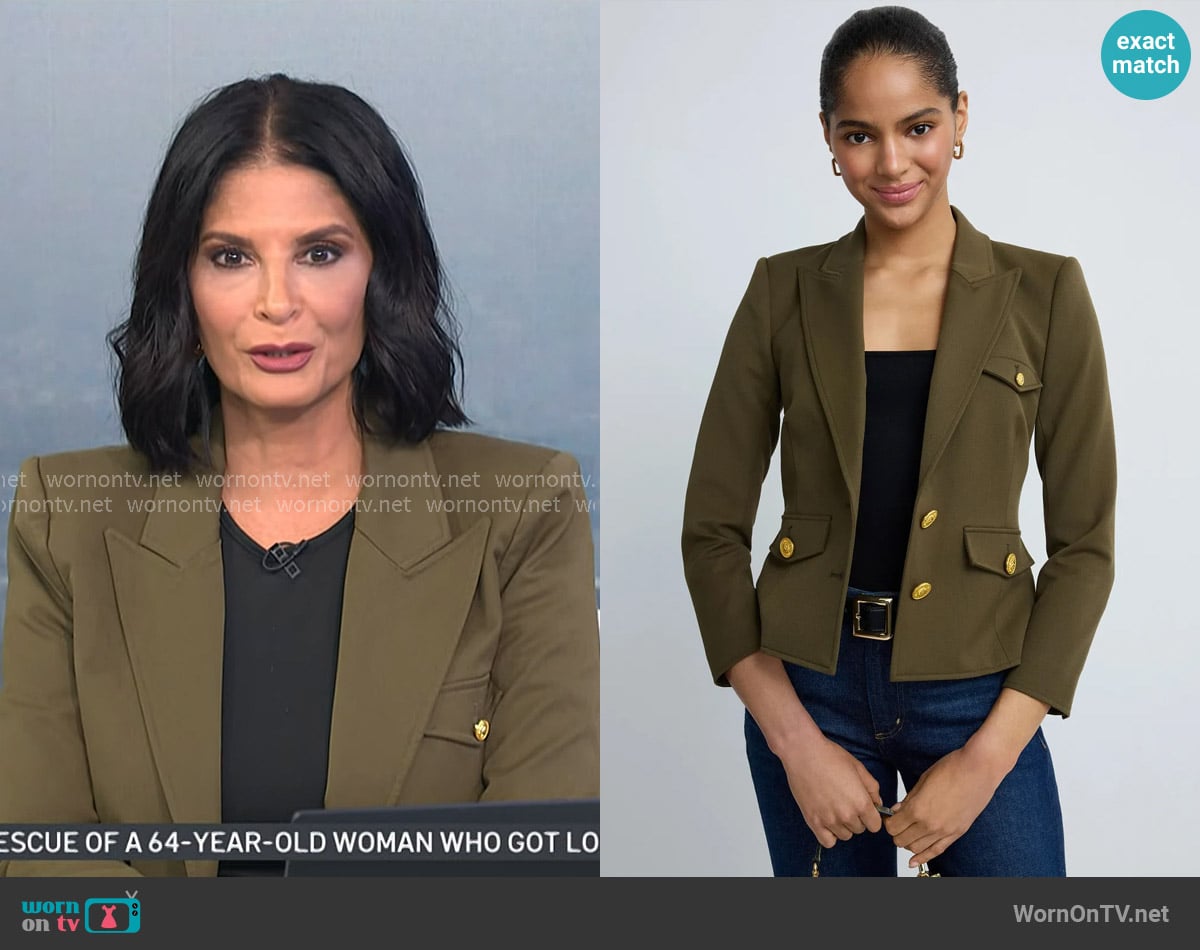 L'Agence Wylla Structured Blazer worn by Darlene Rodriguez on Today