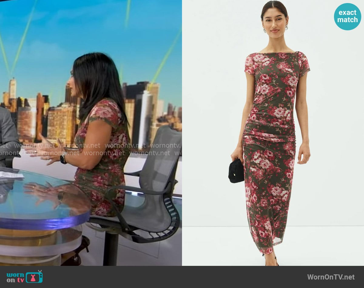Laundry by Shelli Segal Boatneck Midi Dress worn by Dr. Tara Narula on Good Morning America Laundry by Shelli Segal Boatneck Midi Dress worn by Dr. Tara Narula on Good Morning America