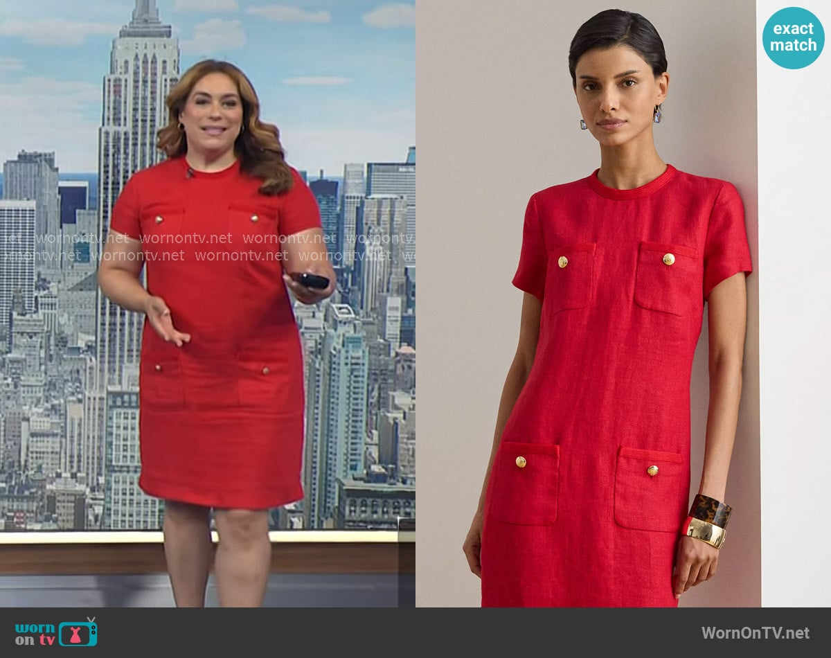 Violeta's Lauren Ralph Lauren dress