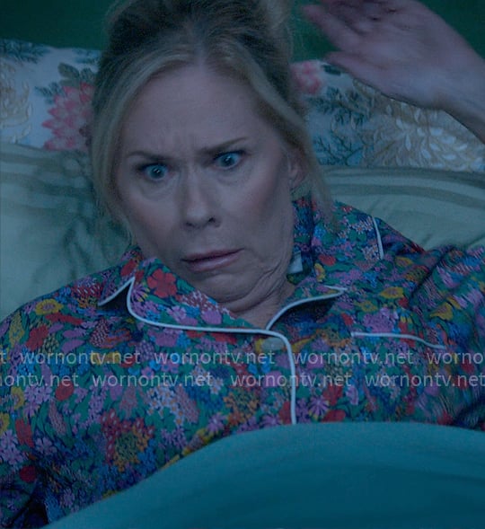 Leanne’s floral pajamas on Leanne Leanne’s floral pajamas on Leanne