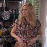 Leanne's floral tie-neck midi dress on Leanne