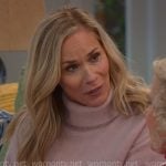 Leanne’s pink turtleneck sweater on Leanne Leanne’s pink turtleneck sweater on Leanne