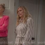 Leanne’s striped shirtdress on Leanne Leanne’s striped shirtdress on Leanne