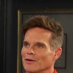 Leo’s orange textured polo on Days of our Lives Leo’s orange textured polo on Days of our Lives