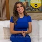 Leslie Lopez’s pink padded strap heel sandals on Good Morning America Leslie Lopez’s pink padded strap heel sandals on Good Morning America