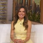 Leslie’s yellow collared vest and pants on Good Morning America