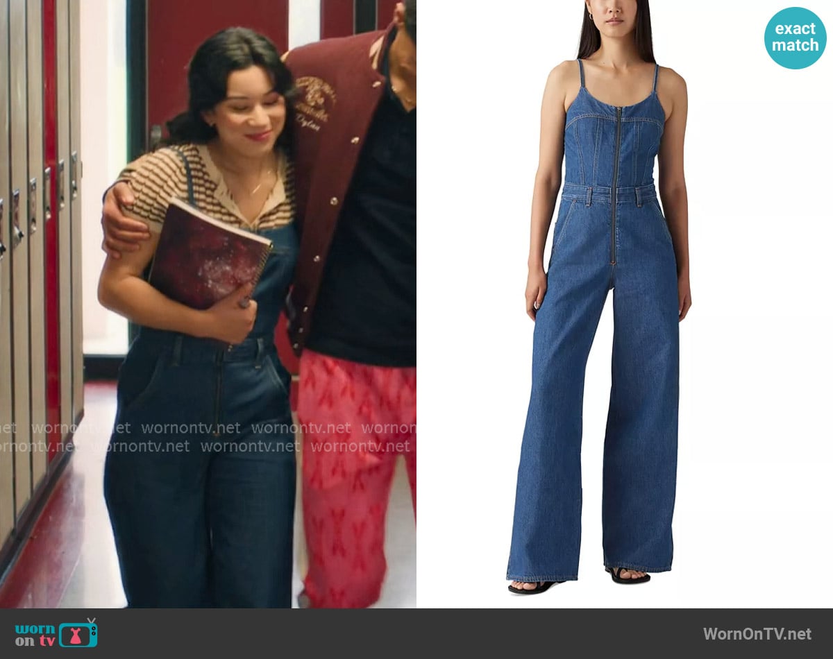 Levis Bustier Jumpsuit worn by Kiley (Mya Lowe) on My Life with the Walter Boys Levis Bustier Jumpsuit worn by Kiley (Mya Lowe) on My Life with the Walter Boys