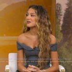 Liamani’s gray off shoulder dress on Good Morning America