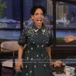Liza Colon-Zayas’s green embellished dress on Live with Kelly and Mark