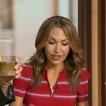 Lori’s red stripe polo top on Good Morning America Lori’s red stripe polo top on Good Morning America