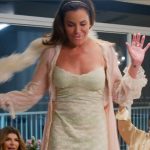 Luann’s green lace inset dress on The Real Housewives Ultimate Girls Trip Luann’s green lace inset dress on The Real Housewives Ultimate Girls Trip