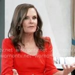 Lucy’s red belted dress on General Hospital