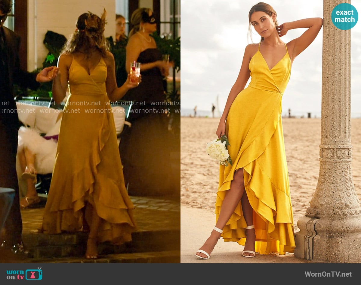 Kiara's Lulus dress