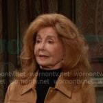 Maggie’s beige suede jacket on Days of our Lives Maggie’s beige suede jacket on Days of our Lives