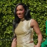 Malika’s yellow metallic top and skirt on The Girls A Khloe Kardashian Project Malika’s yellow metallic top and skirt on The Girls A Khloe Kardashian Project