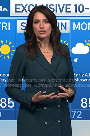 Maria's green blazer dress on Today