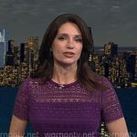 Maria’s purple lace dress on Today Maria’s purple lace dress on Today