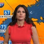 Maria’s red ruffle sheath dress on Today Maria’s red ruffle sheath dress on Today