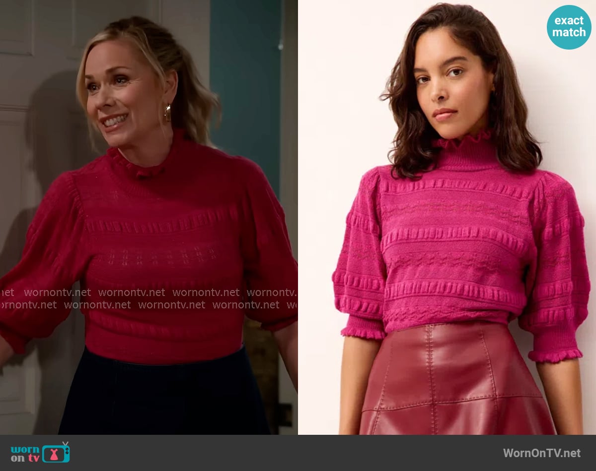 Marie Oliver Orna Top worn by Leanne Murphy (Leanne Morgan) on Leanne
