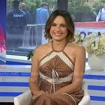 Mariska Hargitay’s brown polka dot dress on Today Mariska Hargitay’s brown polka dot dress on Today
