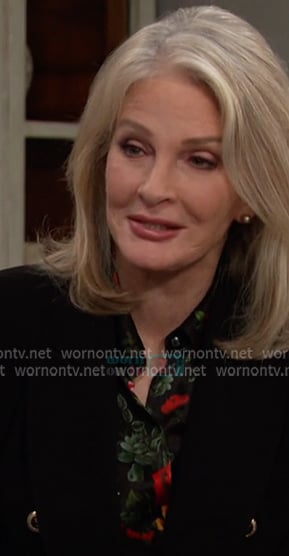 Marlena's black double breasted blazer