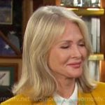 Marlena’s mustard yellow blazer on Days of our Lives Marlena’s mustard yellow blazer on Days of our Lives