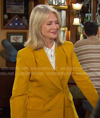 Marlena's mustard yellow blazer on Days of our Lives