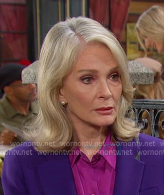 Marlena’s purple blazer on Days of our Lives